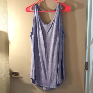 Livi heather blue active wear scoop back tank top, Lane Bryant 18/20